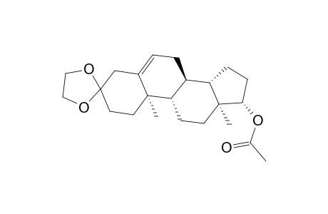 17.beta.-Acetoxy-5-androsten-3-one 3-Ethylene ketal
