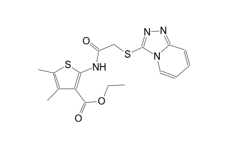 3-thiophenecarboxylic acid, 4,5-dimethyl-2-[[([1,2,4]triazolo[4,3-a]pyridin-3-ylthio)acetyl]amino]-, ethyl ester