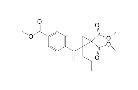2-[1-(4-carbomethoxyphenyl)vinyl]-2-propyl-cyclopropane-1,1-dicarboxylic acid dimethyl ester