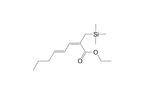 Ethyl 3-[(1' E)-1'-pentenyl)-2-[(trimethylailyl)methyl)-2-propenoate