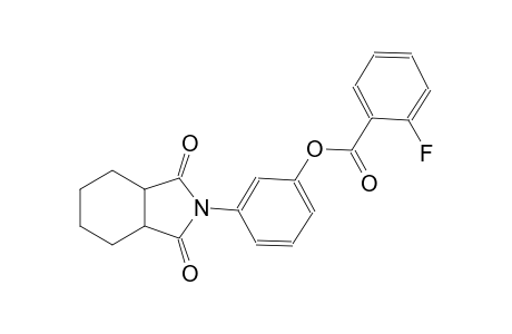 benzoic acid, 2-fluoro-, 3-(octahydro-1,3-dioxo-2H-isoindol-2-yl)phenyl ester