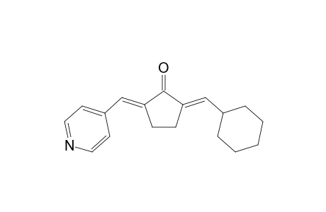 2-(cyclohexylmethylene)-5-[4-pyridinylmethylene]cyclopentanone