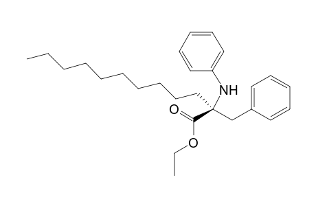 Ethyl 2-benzyl-2-phenylaminododecanoate