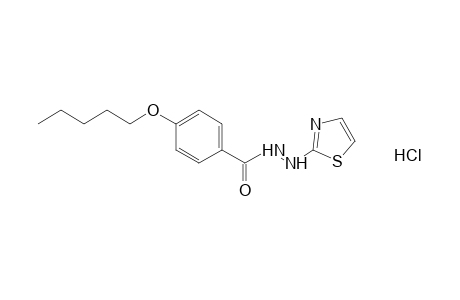 p-(pentyloxy)benzoic acid, 2-(2-thiazolyl)hydrazide, hydrochloride