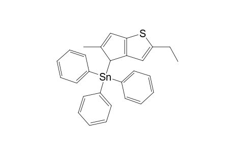 Triphenyl-( 4H-cyclopenta[b]thiophen-4'-yl)stannane