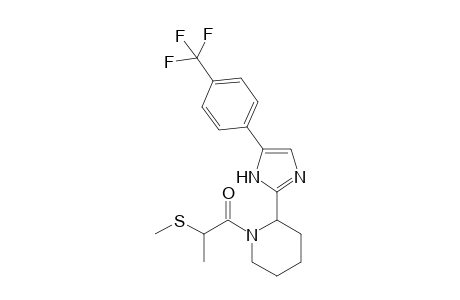 2-(methylthio)-1-(2-(5-(4-(trifluoromethyl)phenyl)imidazol-2-yl)piperidin-1-yl)propan-1-one