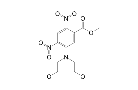 5-(bis(2-hydroxyethyl)amino)-2,4-dinitro-benzoic acid methyl ester