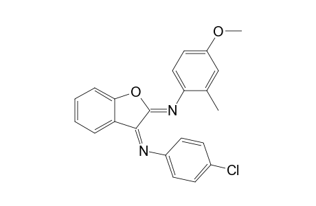 3-(4-Chlorophenyl)imino-2-(4-methoxy-2-methylphenylimino)-2,3-dihydrobenzofuran