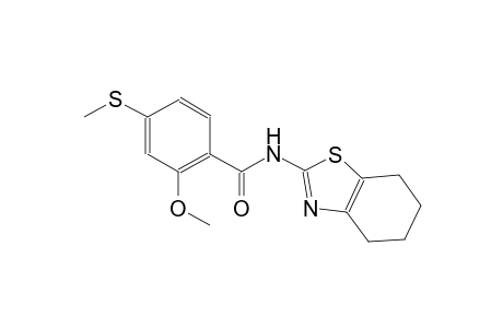 2-methoxy-4-(methylsulfanyl)-N-(4,5,6,7-tetrahydro-1,3-benzothiazol-2-yl)benzamide