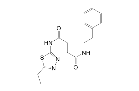 N~1~-(5-ethyl-1,3,4-thiadiazol-2-yl)-N~4~-(2-phenylethyl)succinamide