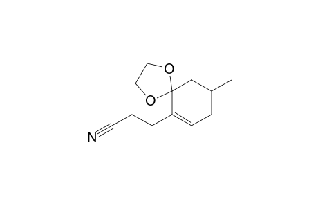 2-(2'-Cyanoethyl)-5-methyl-2-cyclohexenone - Ethylene ketal