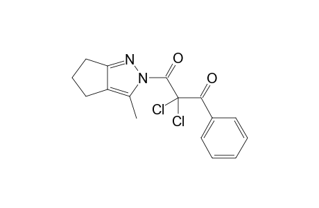 2,2-Dichloro-1-(3-methyl-5,6-dihydro-4H-cyclopentapyrazol-2-yl)-3-phenyl-propane-1,3-dione