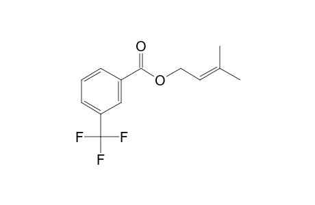 3-Trifluoromethylbenzoic acid, 3-methylbut-2-enyl ester