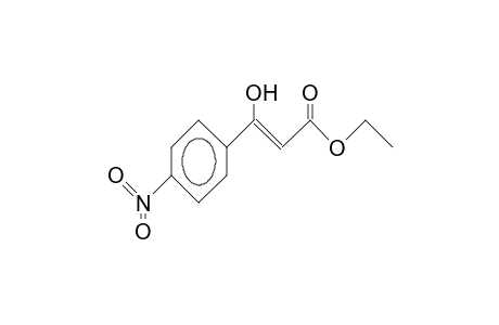 B-Hydroxy-4-nitro-cinnamic acid, ethyl ester