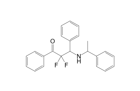 2,2-Difluoro-1,3-diphenyl-3-[(1'-phenylethyl)amino]propan-1-one