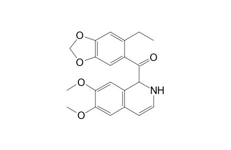 1-(2-Ethyl-4,5-methylenedioxybenzoyl)-6,7-dimethoxydihydroisoquinoline