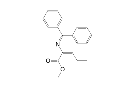 Methyl (E)-N-(diphenylmethylene)-2,3-didehydro-3-ethylalaninate