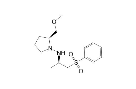 (2S)-2-(methoxymethyl)-N-[(2R)-1-(phenylsulfonyl)propan-2-yl]pyrrolidin-1-amine