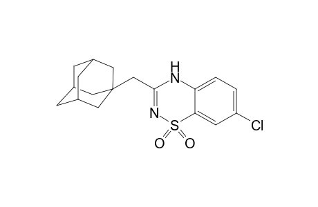 7-Chloro-3-(tricyclo[3.3.1.1.(3,7)]dec-1-ylmethyl)-4H-1,2,4-benzothia-diazine-1,1-dione