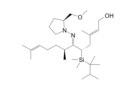(S,S,S)-1'-{5-[Dimethyl(1,1,2-trimethylpropyl)silyl]-1-hydroxy-3,7,11-trimethyl-(E,E)-2,10-dodecadien-6-ylideneamino}-2'-methoxymethylpyrrolidine