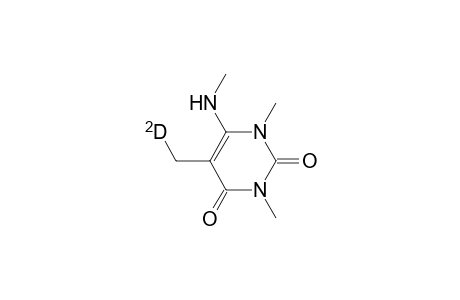 2,4(1H,3H)-Pyrimidinedione, 1,3-dimethyl-5-(methyl-D)-6-(methylamino)-