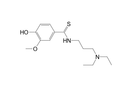 Benzenecarbothioamide, N-[3-(diethylamino)propyl]-4-hydroxy-3-methoxy-