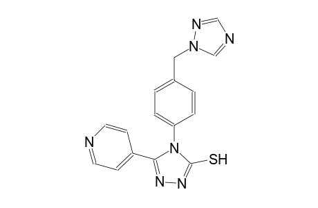 4H-1,2,4-triazole-3-thiol, 5-(4-pyridinyl)-4-[4-(1H-1,2,4-triazol-1-ylmethyl)phenyl]-