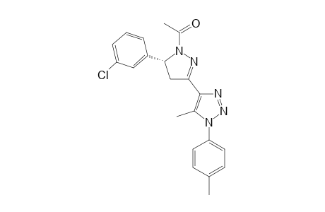 (R)-1-Acetyl-5-(3-chlorophenyl)-3-(5-methyl-1-p-tolyl-1H-1,2,3-triazol-4-yl)-4,5-dihydro-1H-pyrazole