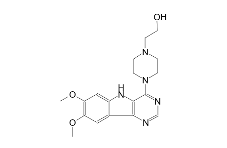 2-[4-(7,8-dimethoxy-5H-pyrimido[5,4-b]indol-4-yl)-1-piperazinyl]ethanol