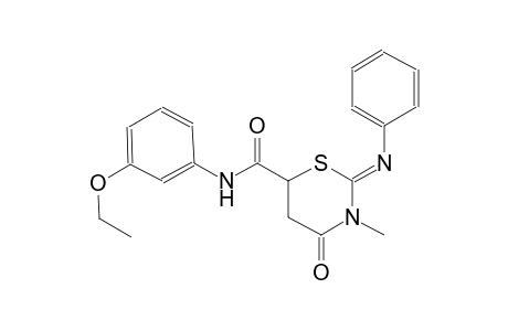 2H-1,3-thiazine-6-carboxamide, N-(3-ethoxyphenyl)tetrahydro-3-methyl-4-oxo-2-(phenylimino)-, (2Z)-