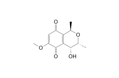 (1R,3R,4R)-3,4-Dihydro-4-hydroxy-6-methoxy-1,3-dimethyl-5,8-dioxybenzo[c]pyran
