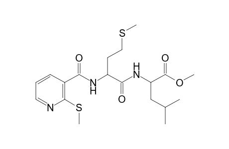 N-{N-[2-(methylthio)nicotinoyl]methionyl}leucine, methyl ester