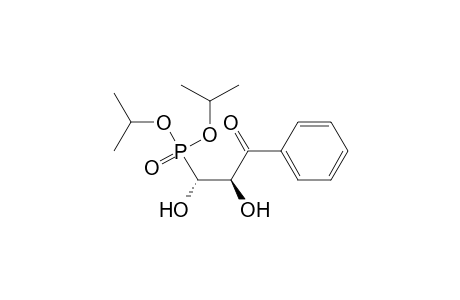 Phosphonic acid, (1,2-dihydroxy-3-oxo-3-phenylpropyl)-, bis(1-methylethyl) ester, (R*,R*)-(.+-.)-