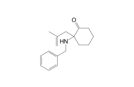 2-(2-Methylprop-2-enyl)-2-[(phenylmethyl)amino]-1-cyclohexanone
