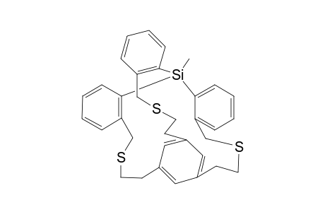Methylsilaphane [Tribenzo-7-sila-7-methyl-3,11,21-trithia[14]metacyclophane]