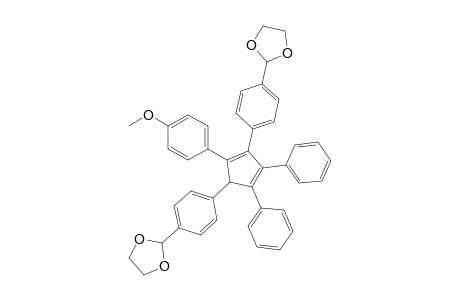 1-(4-Anisyl)-2,5-di(4-(1,3-dioxolan-2-yl)phenyl)-3,4-diphenyl-1,3-cyclopentadiene