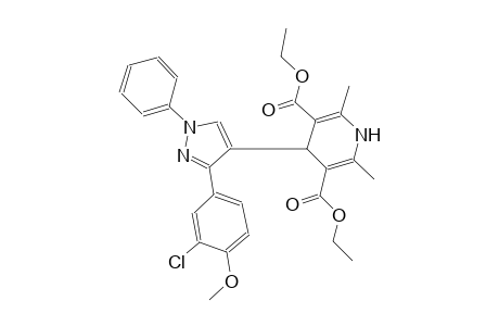 3,5-pyridinedicarboxylic acid, 4-[3-(3-chloro-4-methoxyphenyl)-1-phenyl-1H-pyrazol-4-yl]-1,4-dihydro-2,6-dimethyl-, diethyl ester