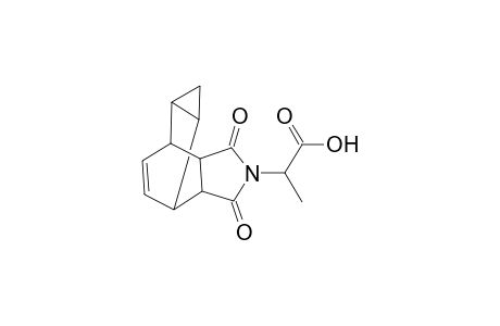 4-Azatetracyclo[5.3.2.0(2,6).0(8,10)]dodec-11-ene-4-acetic acid, .alpha.-methyl-3,5-dioxo-