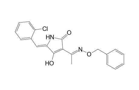 (Z)-3-((E)-1-(benzyloxyimino)ethyl)-5-(2-chlorobenzylidene)-4-hydroxy-pyrroline-2-one