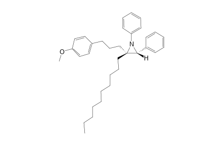 (2S*,3R*)-2-Decyl-2-[3-(4-methoxyphenyl)propyl]-1,3-diphenylaziridine