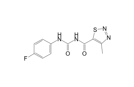 1-(p-fluorophenyl)-3-[(4-methyl-1,2,3-thiadiazol-5-yl)crabonyl]urea