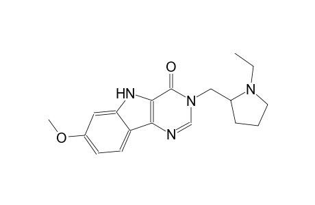 3-[(1-ethyl-2-pyrrolidinyl)methyl]-7-methoxy-3,5-dihydro-4H-pyrimido[5,4-b]indol-4-one