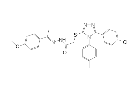 acetic acid, [[5-(4-chlorophenyl)-4-(4-methylphenyl)-4H-1,2,4-triazol-3-yl]thio]-, 2-[(E)-1-(4-methoxyphenyl)ethylidene]hydrazide