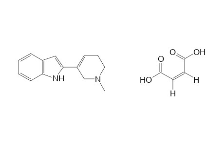 2-(1,2,5,6-tetrahydro-1-methyl-3-pyridyl)indole, maleate (1:1)