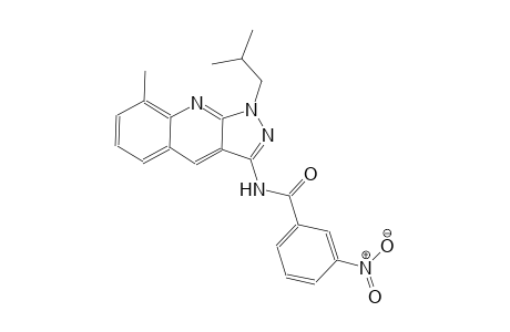 N-(1-isobutyl-8-methyl-1H-pyrazolo[3,4-b]quinolin-3-yl)-3-nitrobenzamide