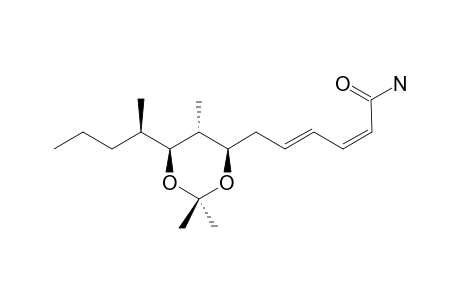 (2Z,4E)-6-[(4R,5R,6S)-2,2,5-trimethyl-6-[(2R)-pentan-2-yl]-1,3-dioxan-4-yl]hexa-2,4-dienamide