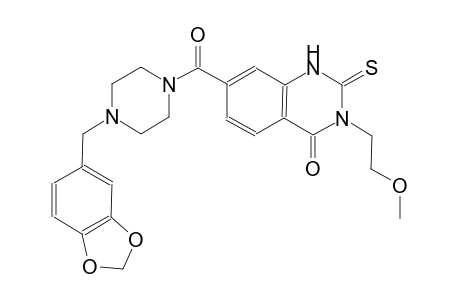 4(1H)-quinazolinone, 7-[[4-(1,3-benzodioxol-5-ylmethyl)-1-piperazinyl]carbonyl]-2,3-dihydro-3-(2-methoxyethyl)-2-thioxo-