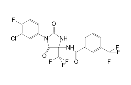 N-[1-(3-chloro-4-fluorophenyl)-2,5-dioxo-4-(trifluoromethyl)-4-imidazolidinyl]-3-(trifluoromethyl)benzamide