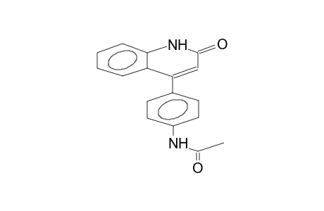 4-(4-ACETYLAMINOPHENYL)QUINOLIN-2(1H)-ONE