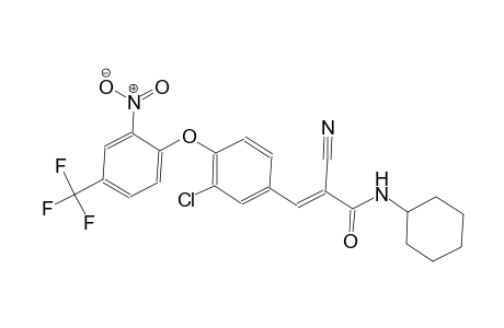 (2E)-3-{3-chloro-4-[2-nitro-4-(trifluoromethyl)phenoxy]phenyl}-2-cyano-N-cyclohexyl-2-propenamide
